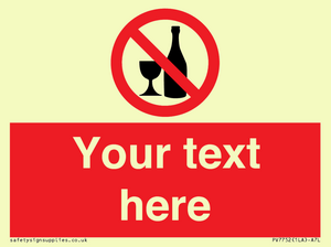 Custom prohibition no alcohol